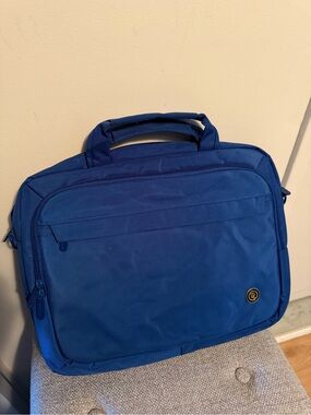 Blue Men's Laptop Briefcase Bag
